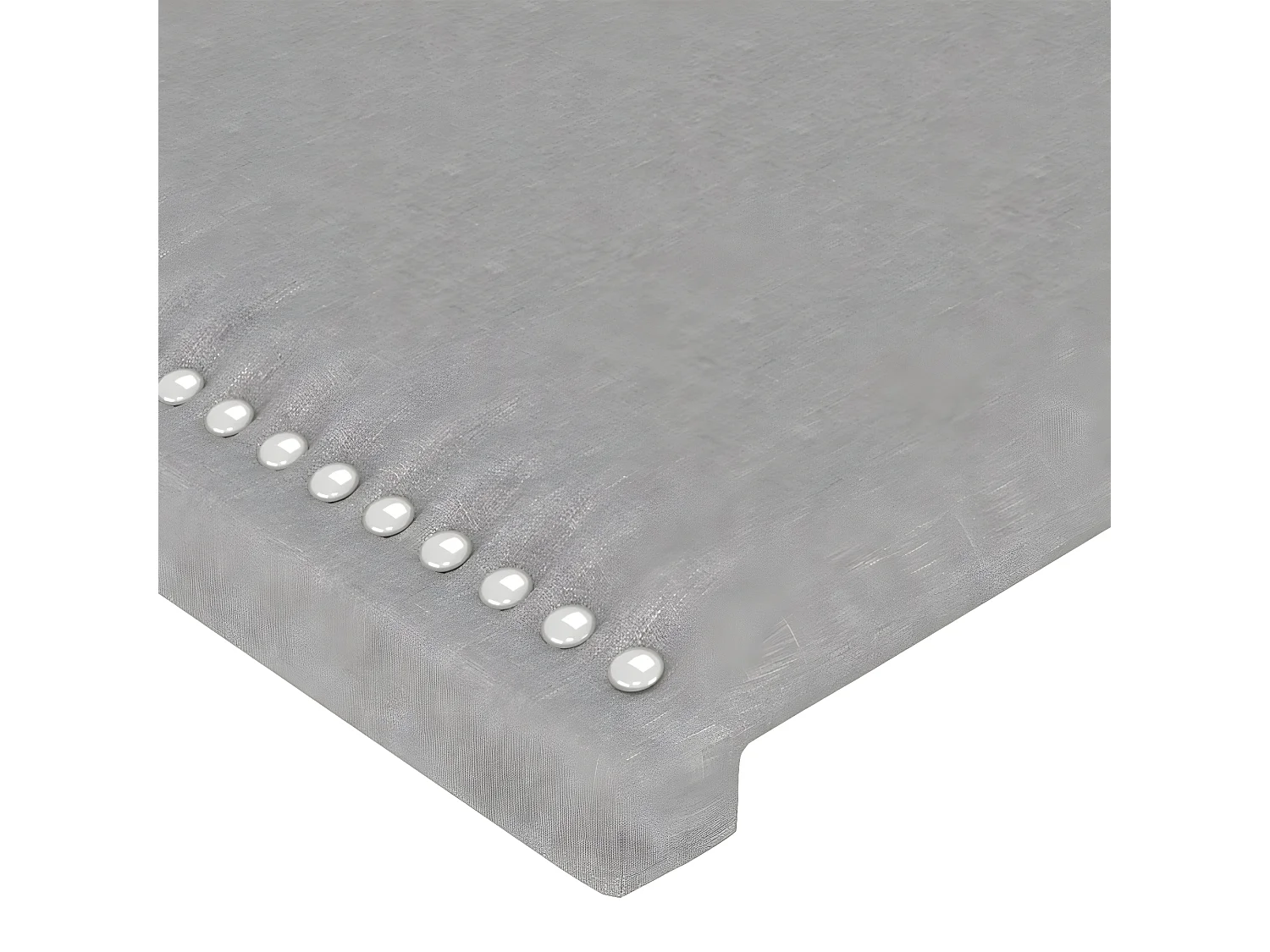 Kopfteil für Bett | Bett-Kopfteil mit Ohren Hellgrau 203x16x78/88 cm Stoff -MN583030