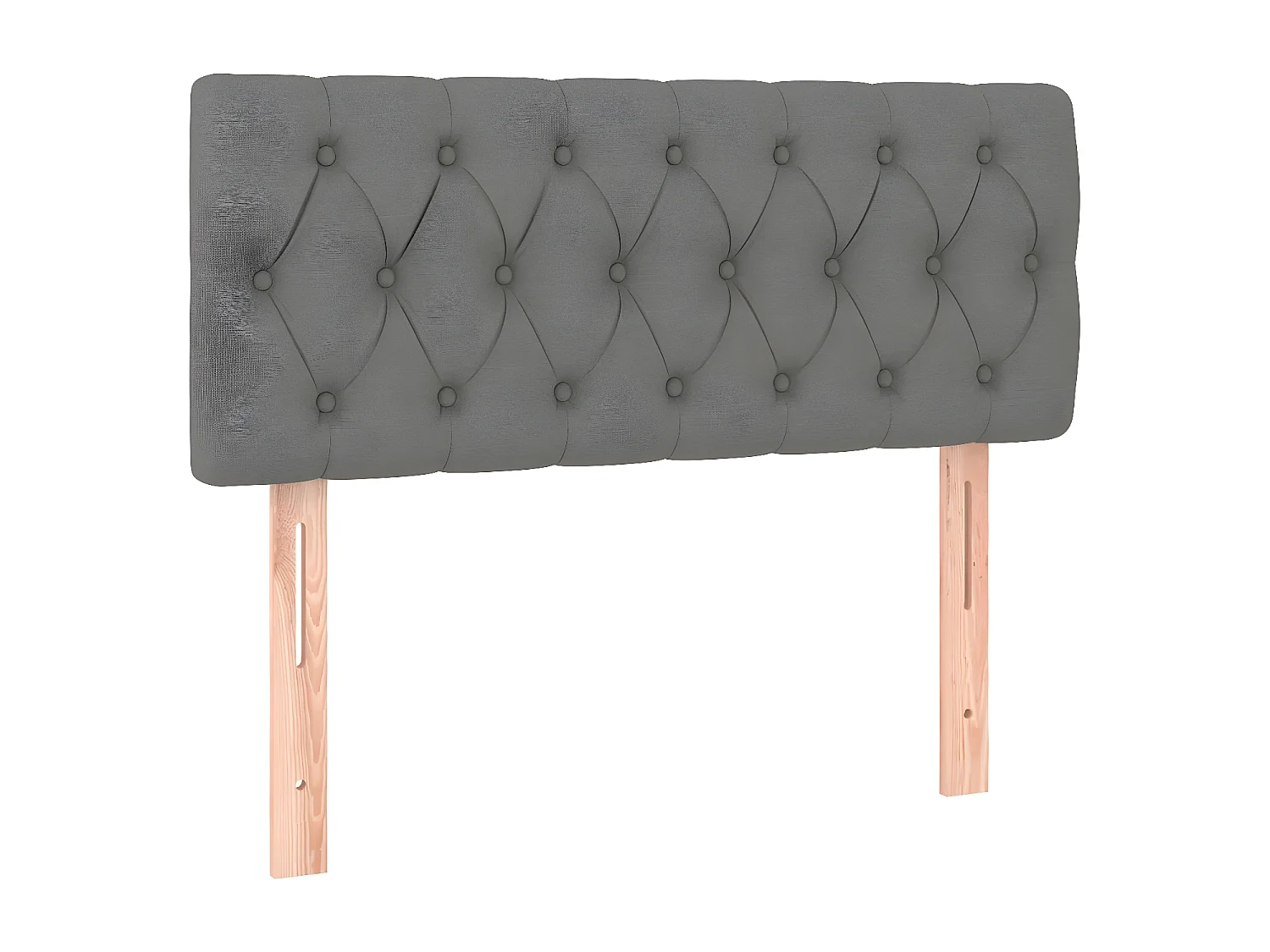 Kopfteil für Bett | Bett-Kopfteil Dunkelgrau 90x7x78/88 cm Stoff -MN222394