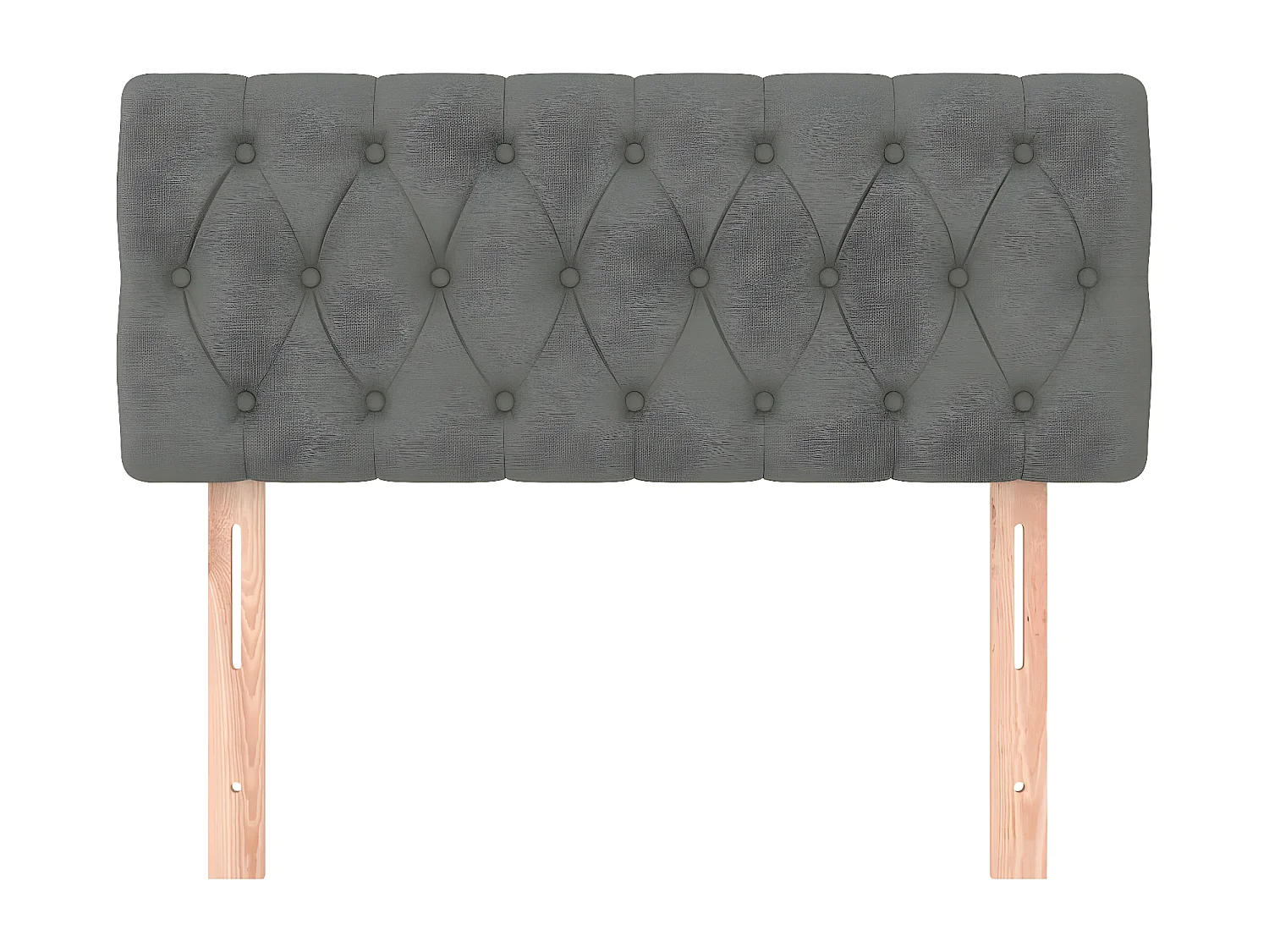 Kopfteil für Bett | Bett-Kopfteil Dunkelgrau 90x7x78/88 cm Stoff -MN222394