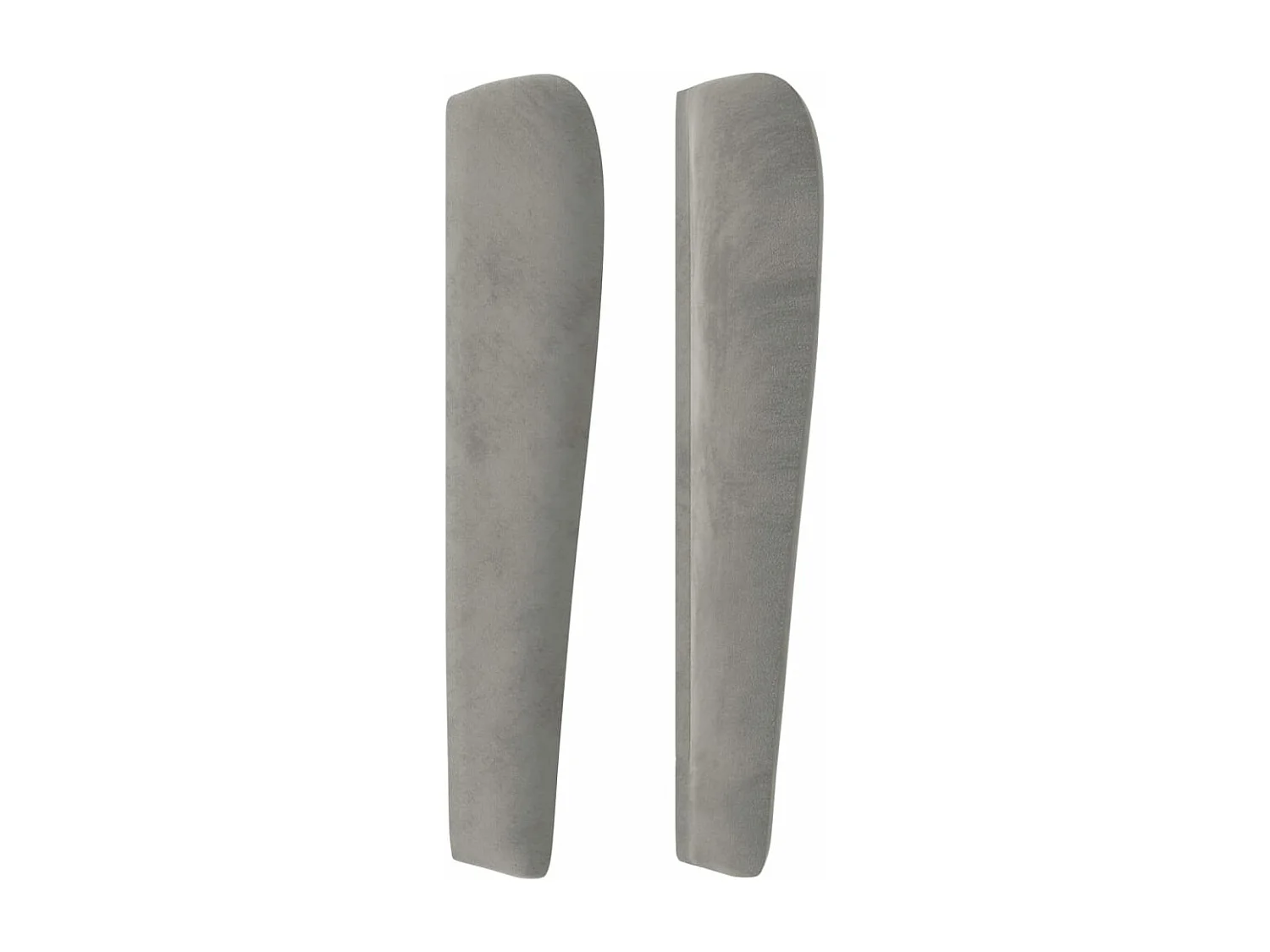 Kopfteil für Bett | Bett-Kopfteil mit Ohren Hellgrau 103x23x118/128 cm Samt -MN924401