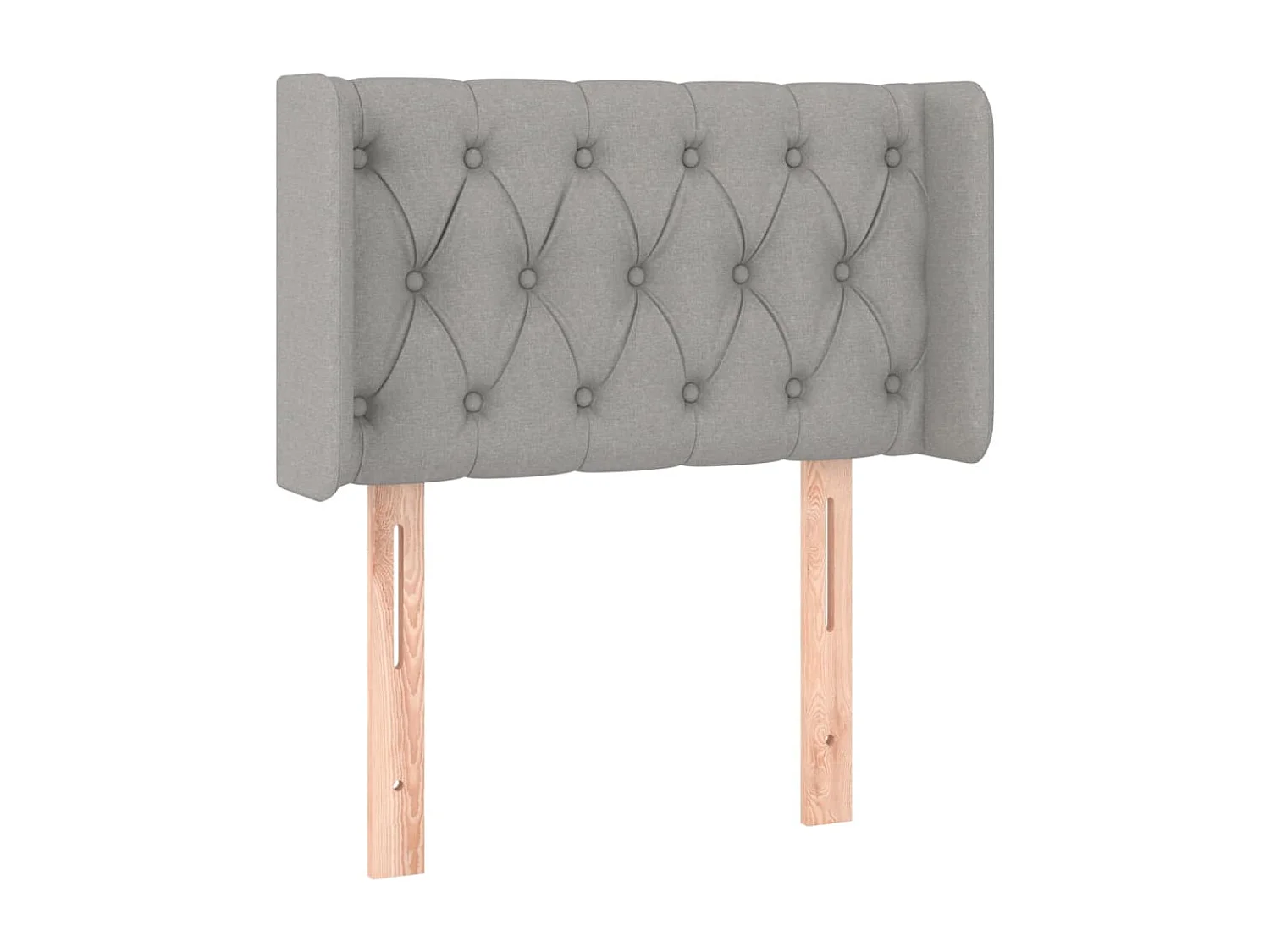 LED - Kopfteil für Bett | Bett-Kopfteil Hellgrau 83x16x78/88 cm Stoff -MN395036