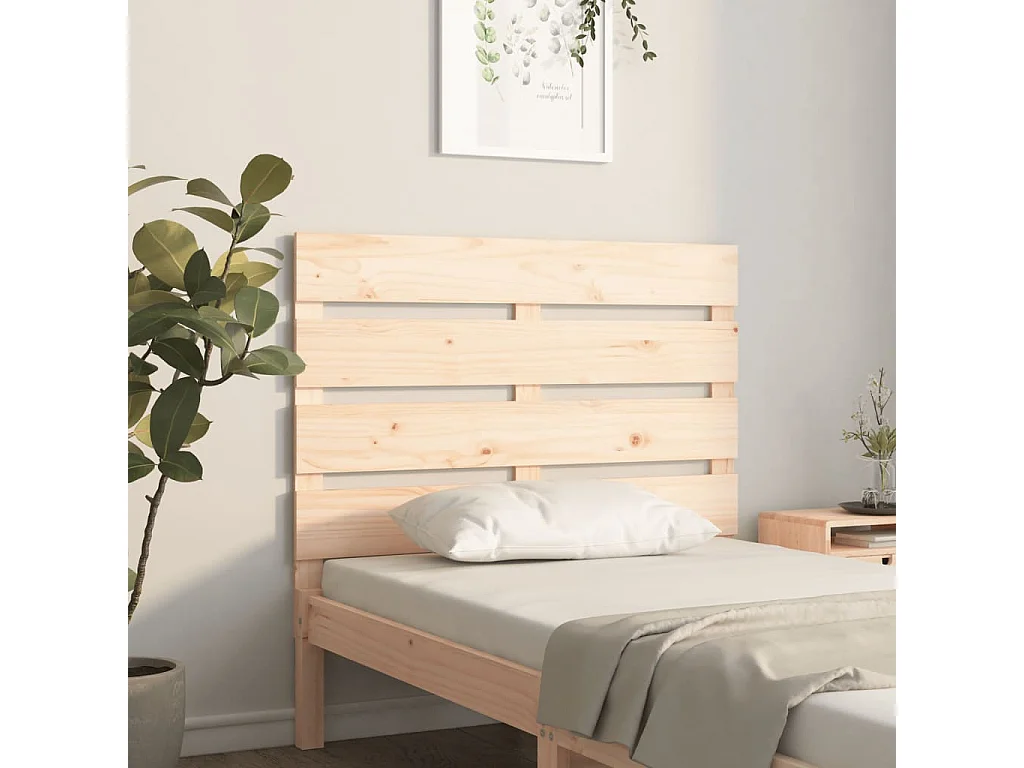 Kopfteil für Bett | Bett-Kopfteil 100x3x80 cm Massivholz Kiefer -MN128271