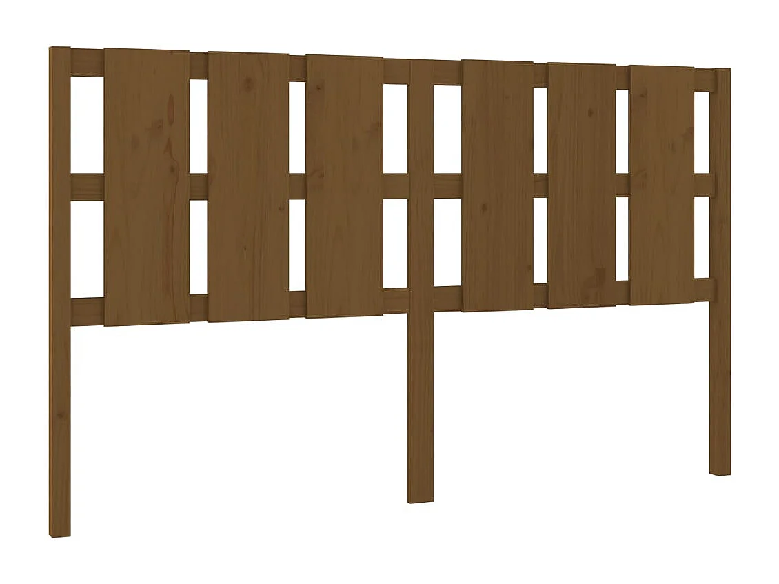 Kopfteil für Bett - Bett-Kopfteil Honigbraun 185,5x4x100 cm Massivholz Kiefer -MN356491