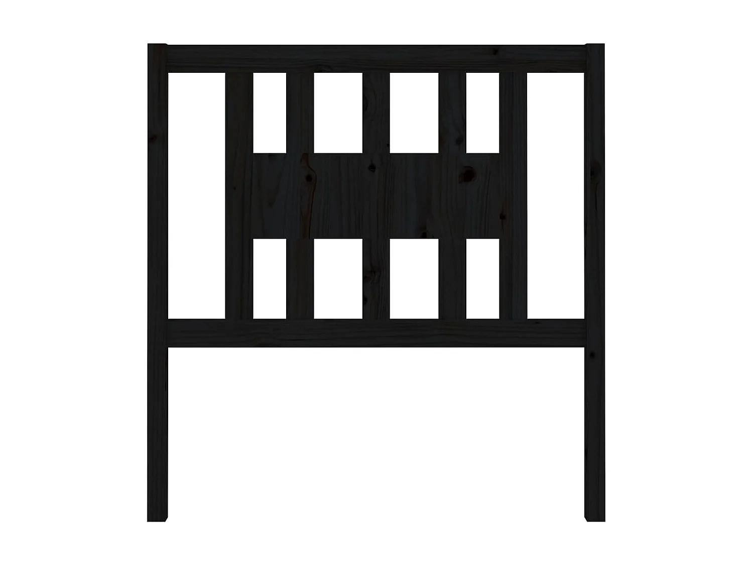 Kopfteil für Bett | Bett-Kopfteil Schwarz 96x4x100 cm Massivholz Kiefer -MN907803
