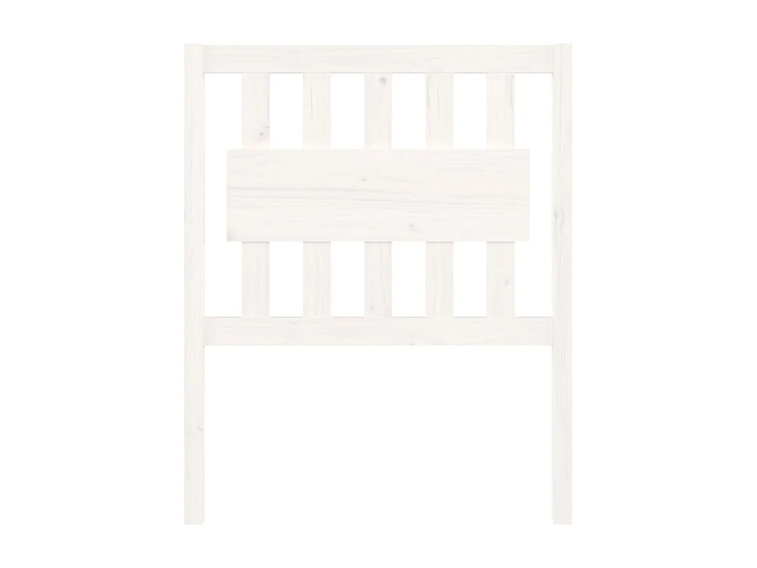 Kopfteil für Bett | Bett-Kopfteil Weiß 80,5x4x100 cm Massivholz Kiefer -MN196795