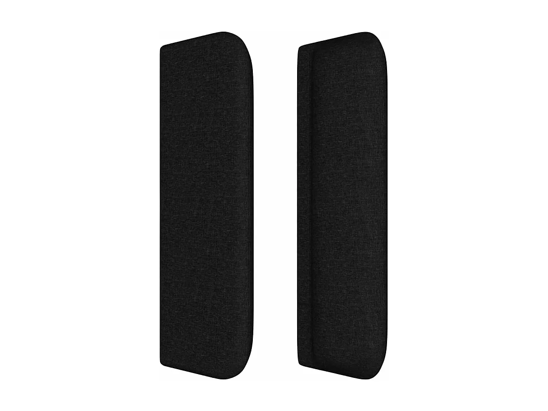 Kopfteil für Bett | Bett-Kopfteil mit Ohren Schwarz 147x16x78/88 cm Stoff -MN149041