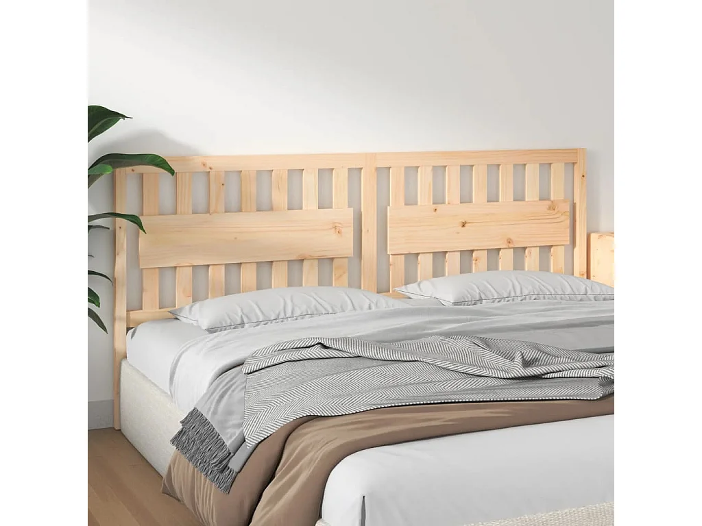 Kopfteil für Bett | Bett-Kopfteil 205,5x4x100 cm Massivholz Kiefer -MN458853