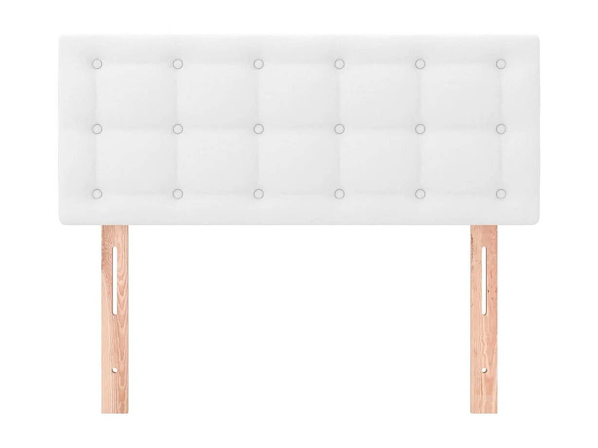 Kopfteil für Bett | Bett-Kopfteil Weiß 100x5x78/88 cm Kunstleder -MN388979