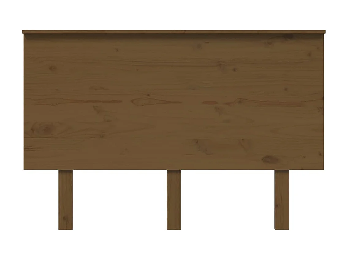 Kopfteil für Bett | Bett-Kopfteil Honigbraun 124x6x82,5 cm Massivholz Kiefer -MN222014