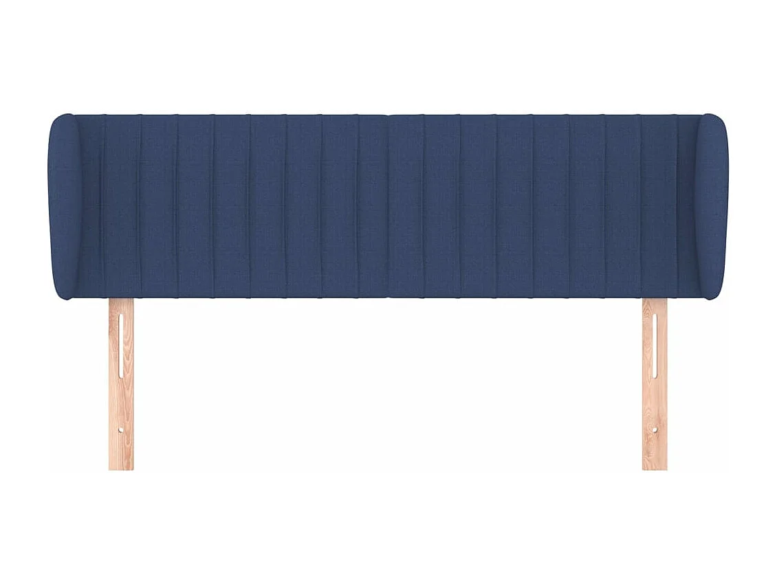 Kopfteil für Bett | Bett-Kopfteil mit Ohren Blau 147x23x78/88 cm Stoff -MN673217