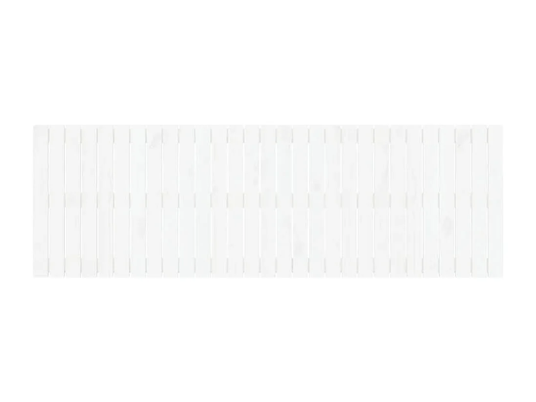 Wand-Kopfteil für Bett | Bett-Kopfteil Weiß 185x3x60 cm Massivholz Kiefer -MN570158