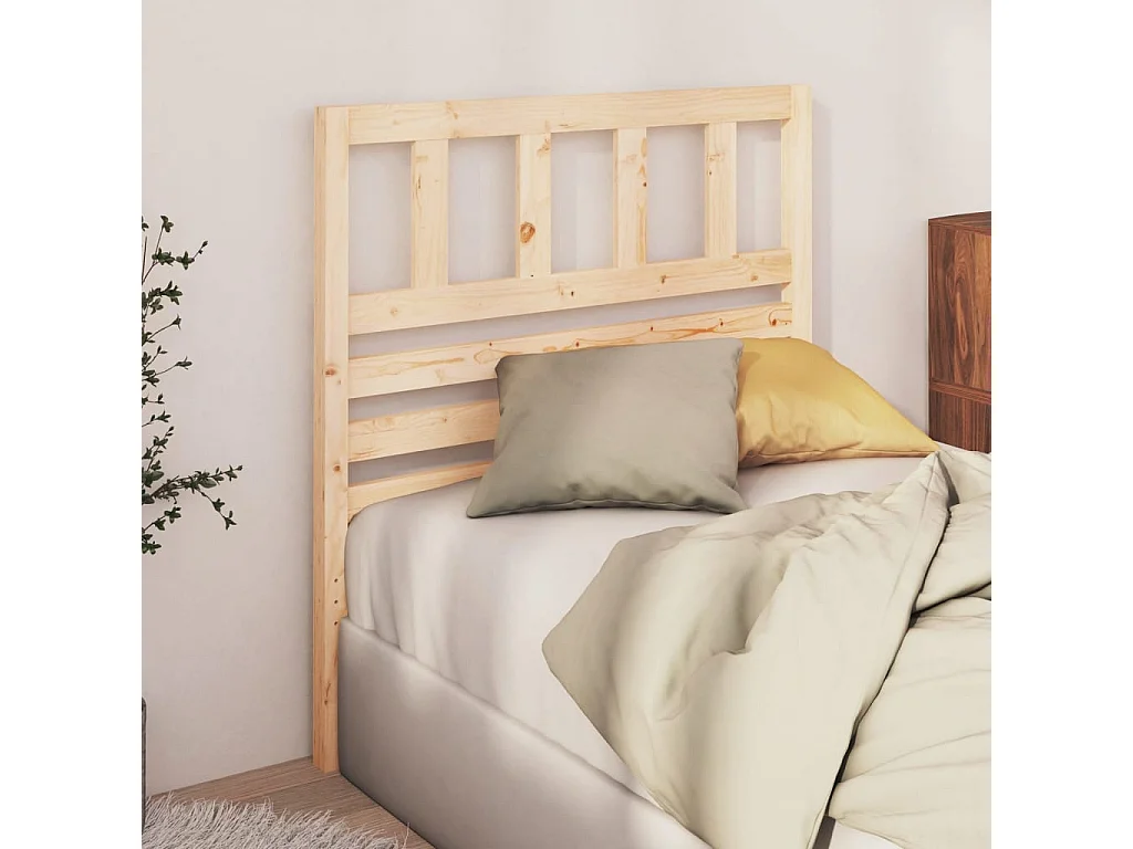 Kopfteil für Bett | Bett-Kopfteil 81x4x100 cm Massivholz Kiefer -MN852216