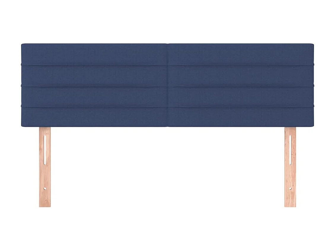 2er Kopfteil für Bett | Bett-Kopfteile Blau 72x5x78/88 cm Stoff -MN304164