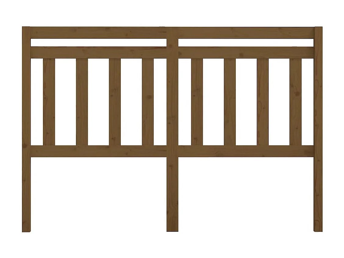 Kopfteil für Bett | Bett-Kopfteil Honigbraun 166x4x100 cm Massivholz Kiefer -MN708491