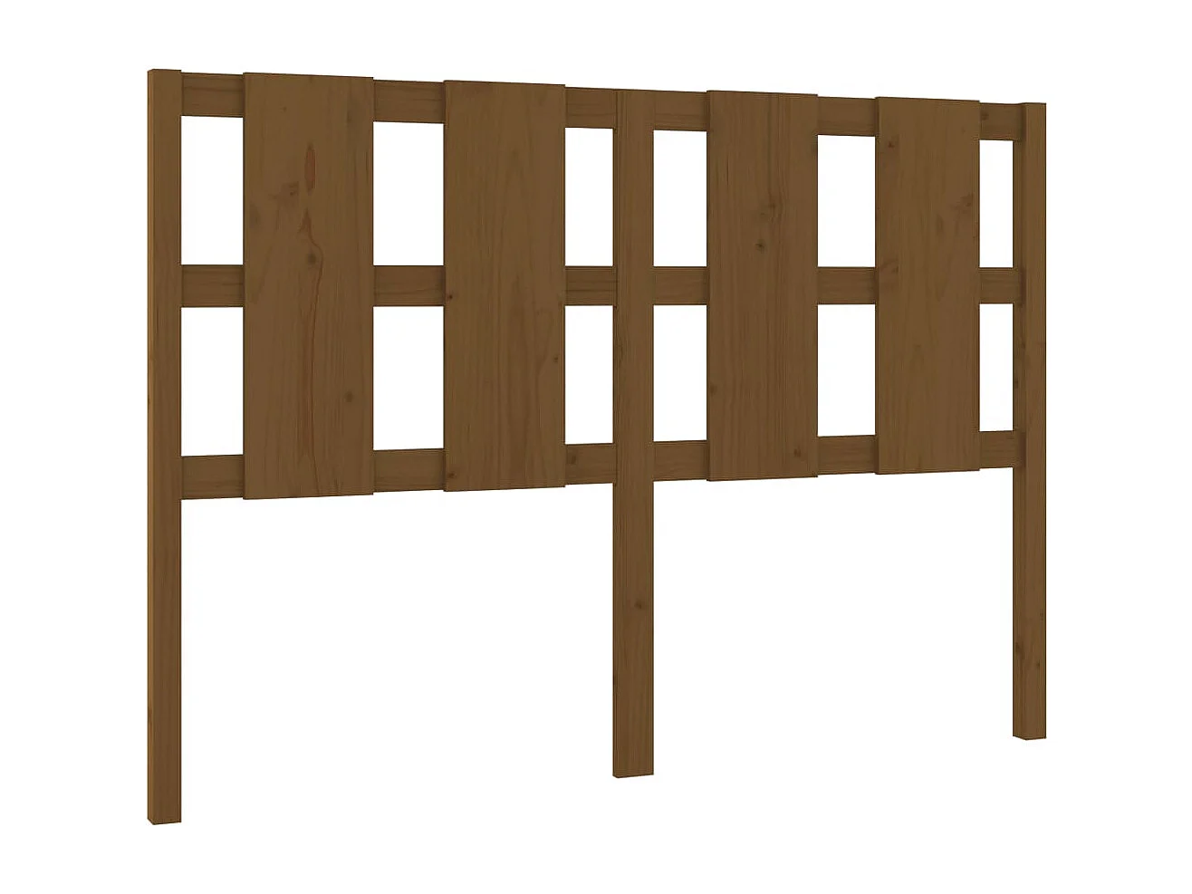 Kopfteil für Bett - Bett-Kopfteil Honigbraun 125,5x4x100 cm Massivholz Kiefer -MN637786