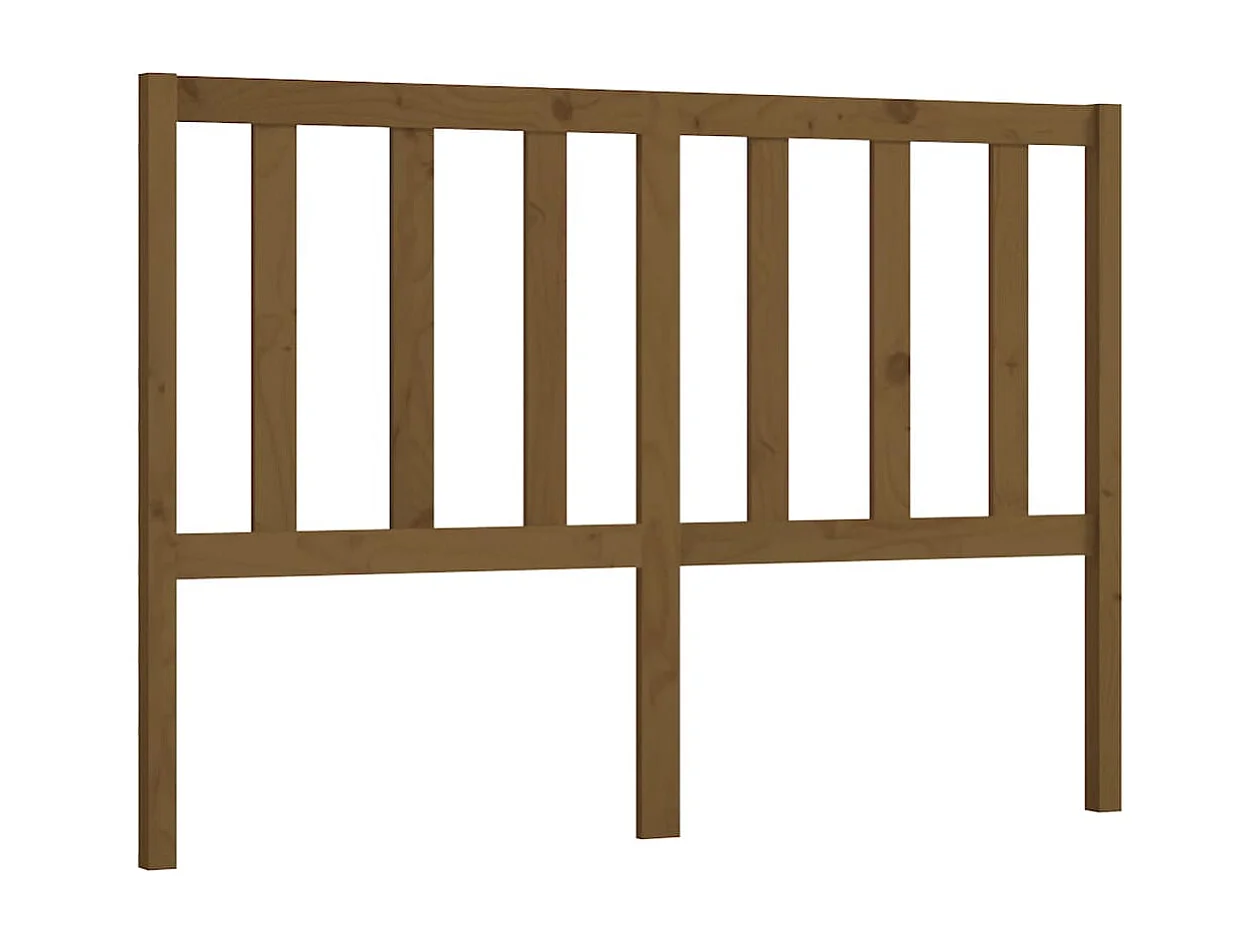 Kopfteil für Bett | Bett-Kopfteil Honigbraun 156x4x100 cm Massivholz Kiefer -MN641975