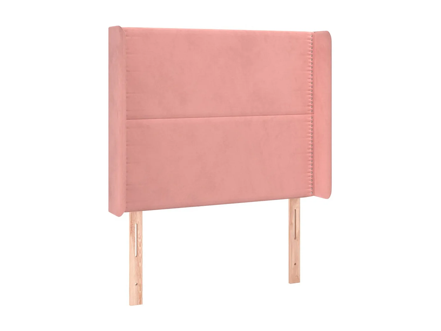 Kopfteil für Bett | Bett-Kopfteil mit Ohren Rosa 93x16x118/128 cm Samt -MN794500