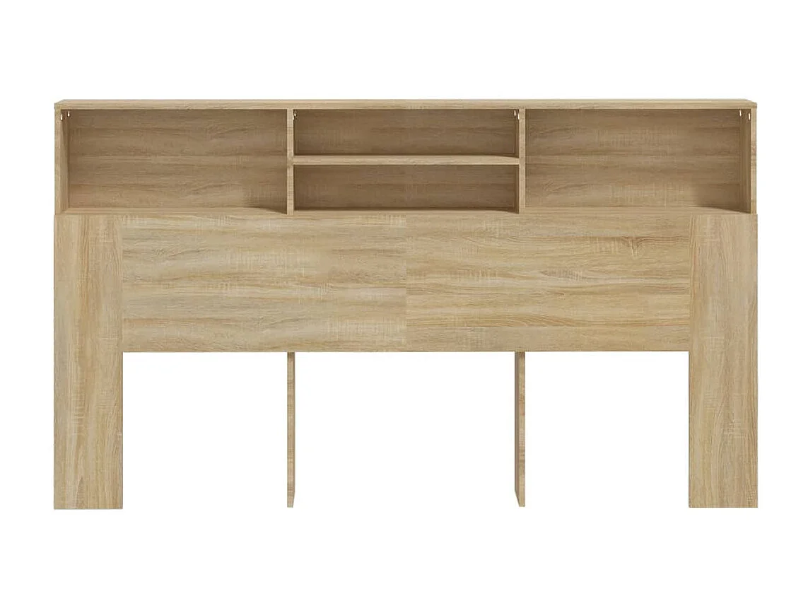Kopfteil für Bett - Bett-Kopfteil mit Ablagen Sonoma-Eiche 180x19x103,5 cm -MN370458