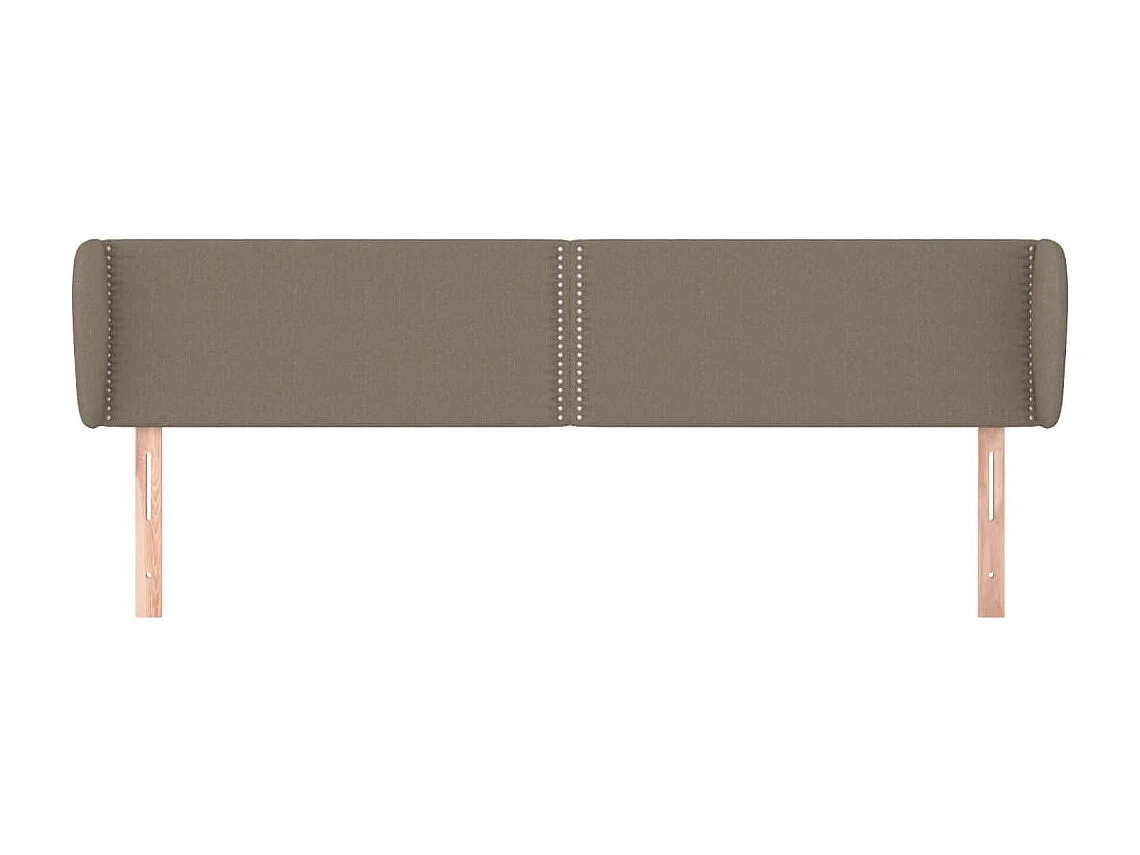 Kopfteil für Bett | Bett-Kopfteil mit Ohren Taupe 183x23x78/88 cm Stoff -MN672416