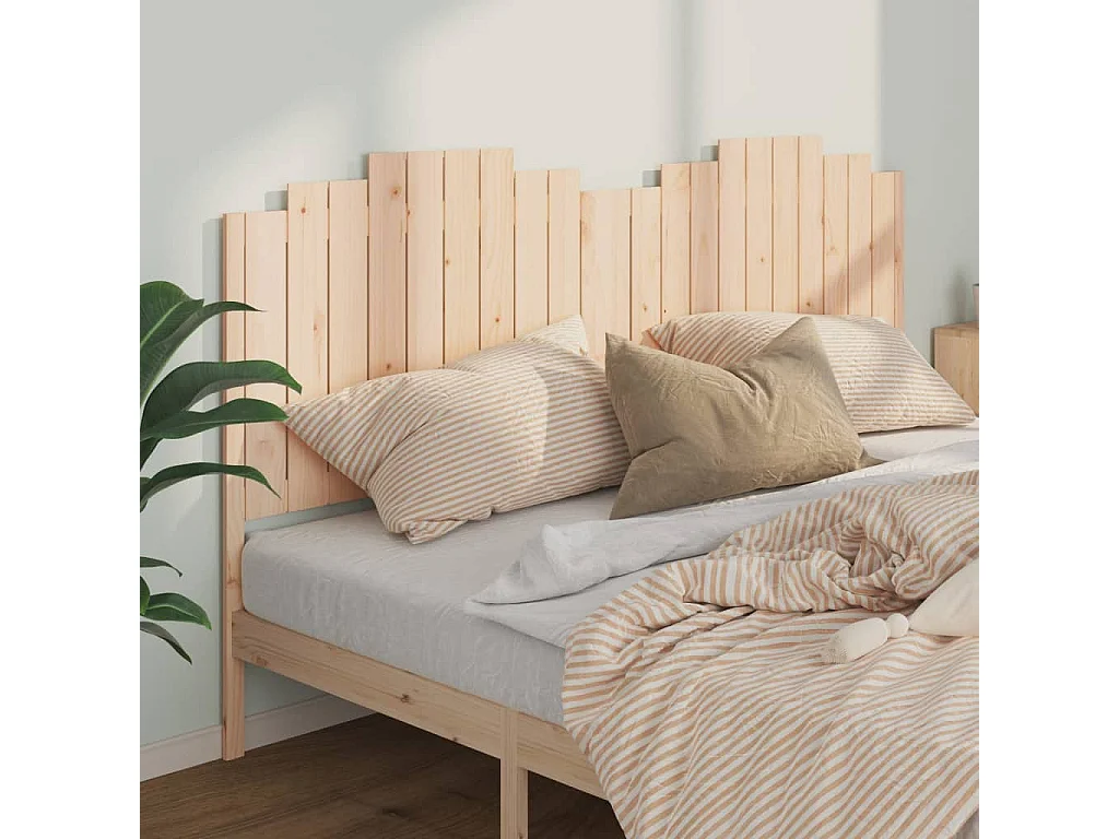 Kopfteil für Bett | Bett-Kopfteil 206x4x110 cm Massivholz Kiefer -MN494718
