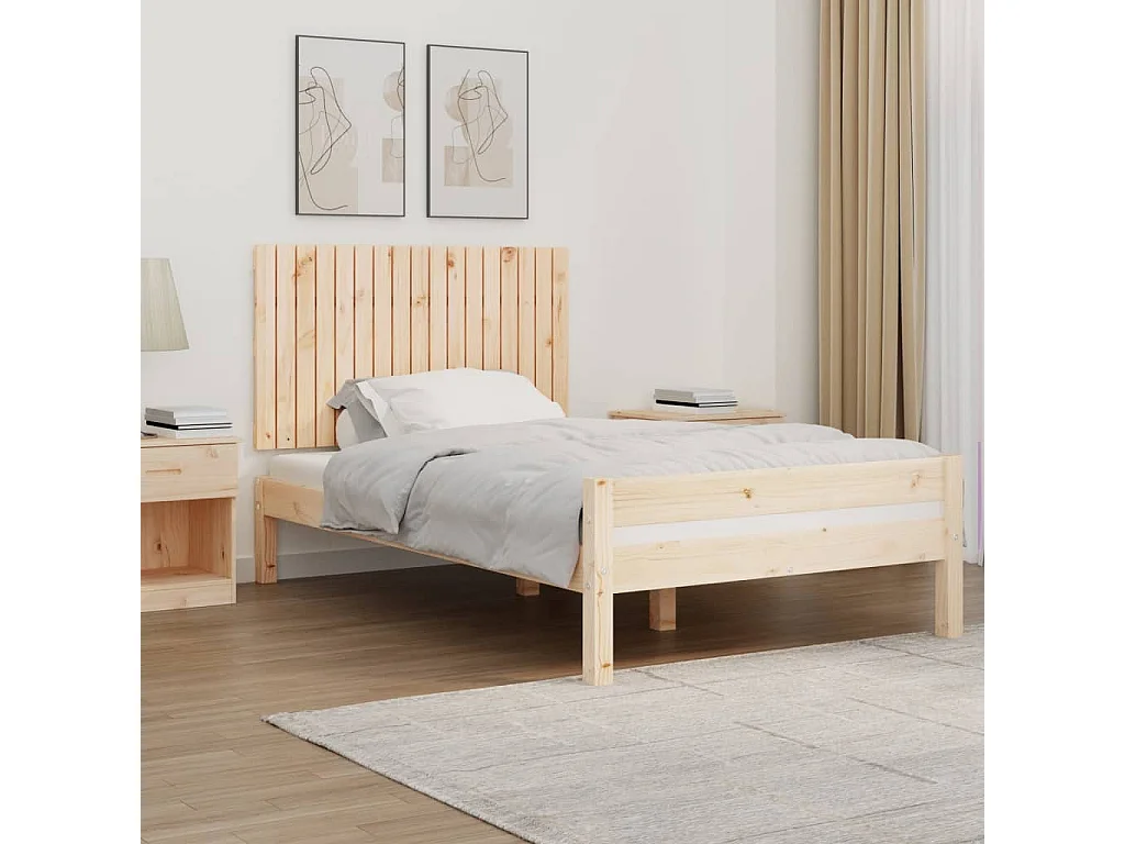 Wand-Kopfteil für Bett | Bett-Kopfteil 108x3x60 cm Massivholz Kiefer -MN221165