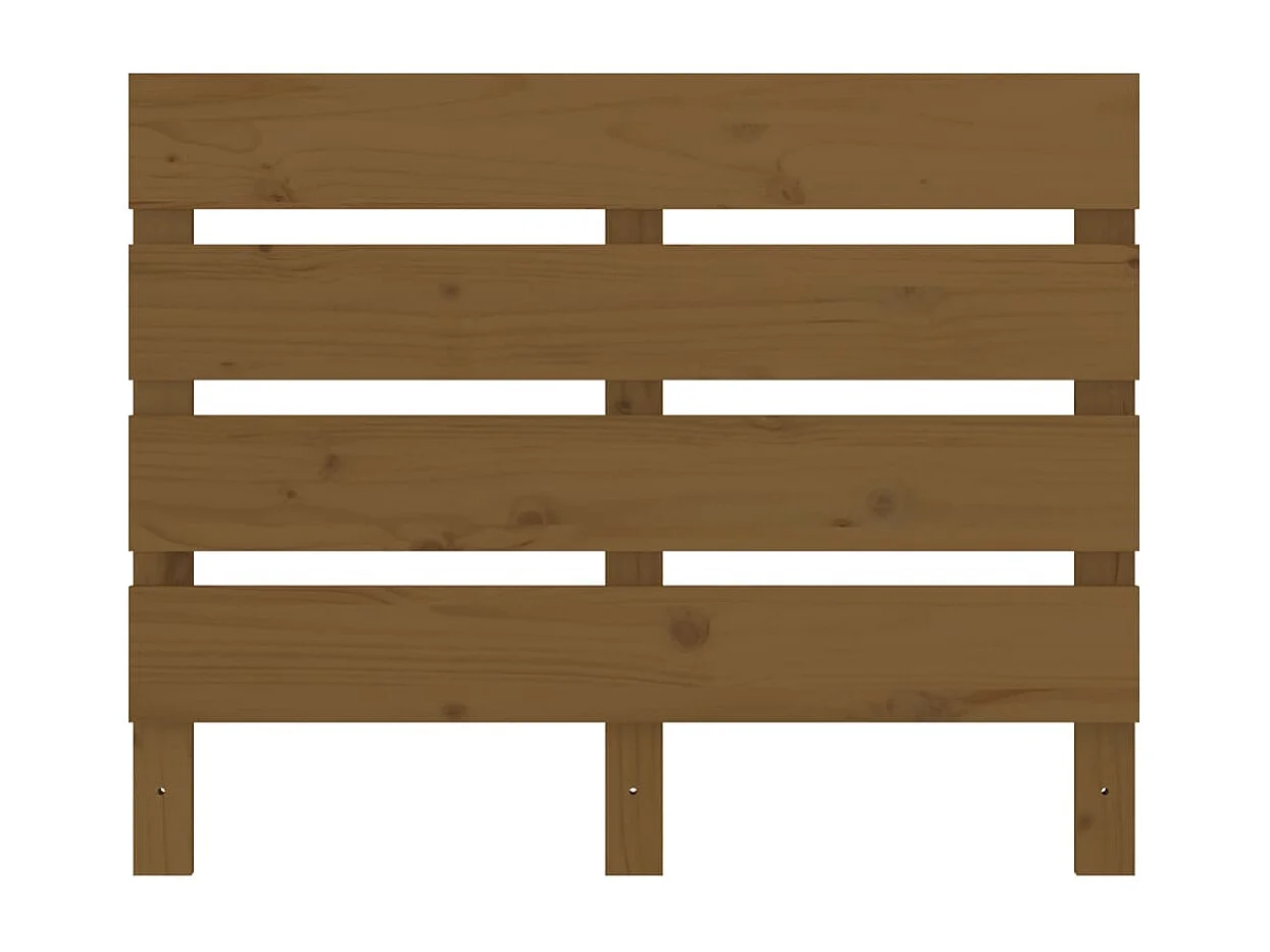 Kopfteil für Bett | Bett-Kopfteil Honigbraun 75x3x80 cm Massivholz Kiefer -MN444561