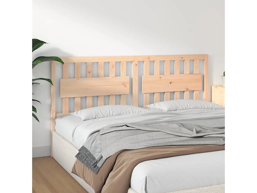 Kopfteil für Bett | Bett-Kopfteil 185,5x4x100 cm Massivholz Kiefer -MN682406