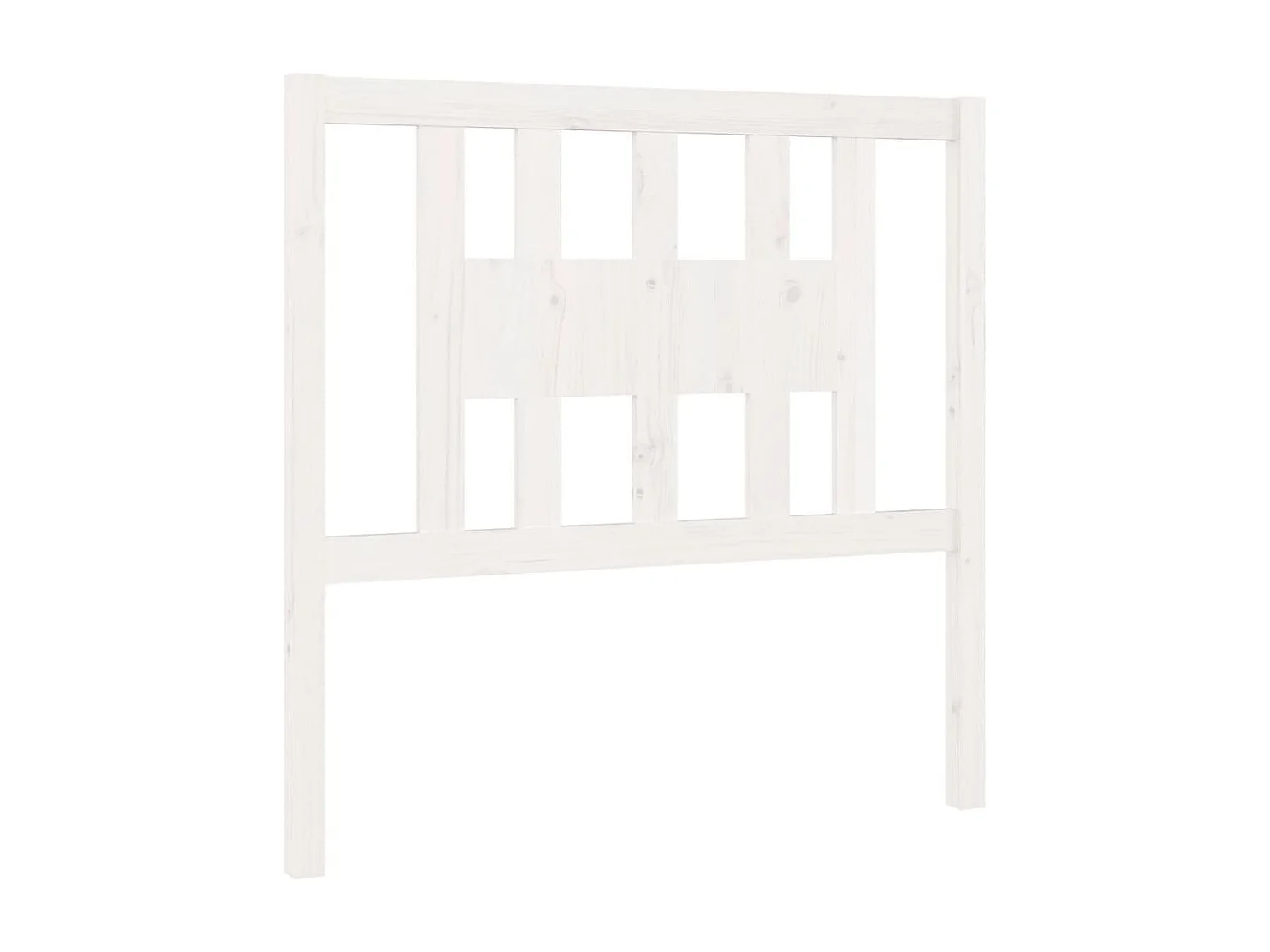 Kopfteil für Bett | Bett-Kopfteil Weiß 96x4x100 cm Massivholz Kiefer -MN895356