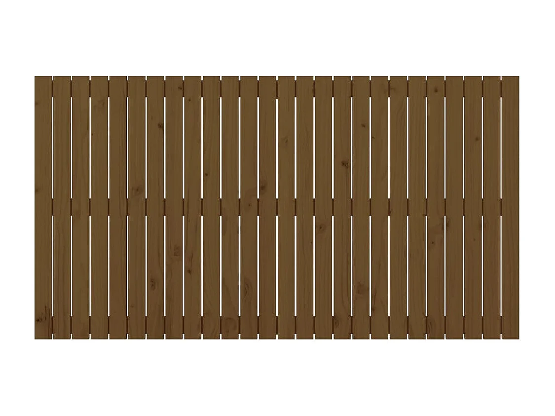 Wand-Kopfteil für Bett | Bett-Kopfteil Honigbraun 166x3x90 cm Massivholz Kiefer -MN570130