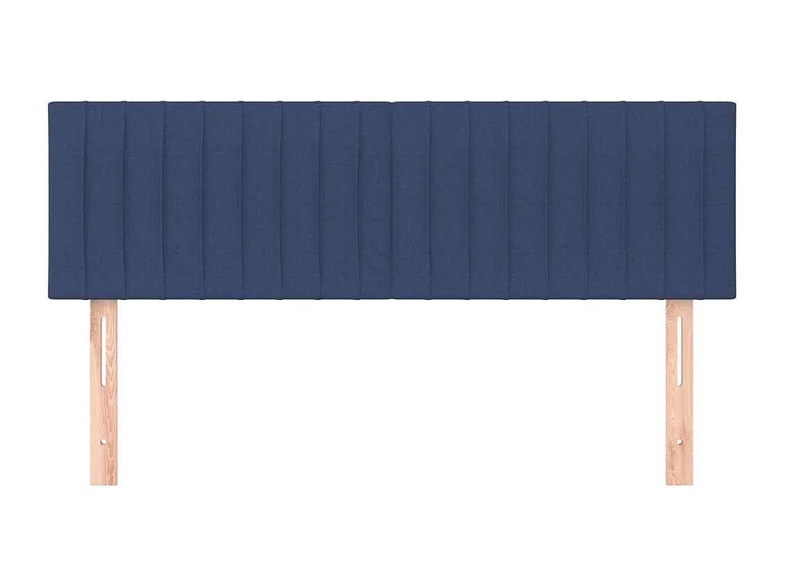 2er Kopfteil für Bett | Bett-Kopfteile Blau 72x5x78/88 cm Stoff -MN594920