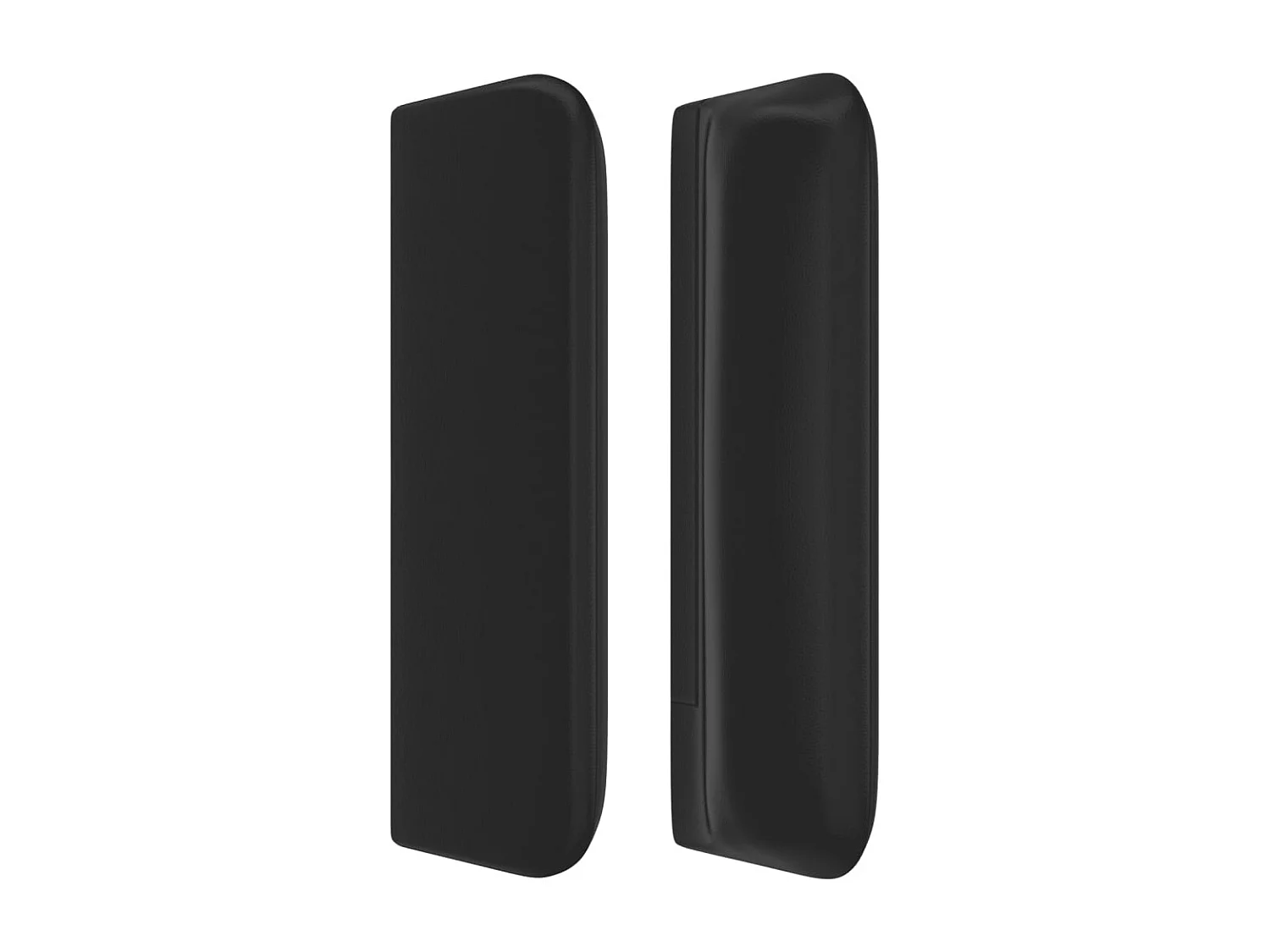 Kopfteil für Bett | Bett-Kopfteil mit Ohren Schwarz 147x16x78/88 cm Kunstleder -MN148302