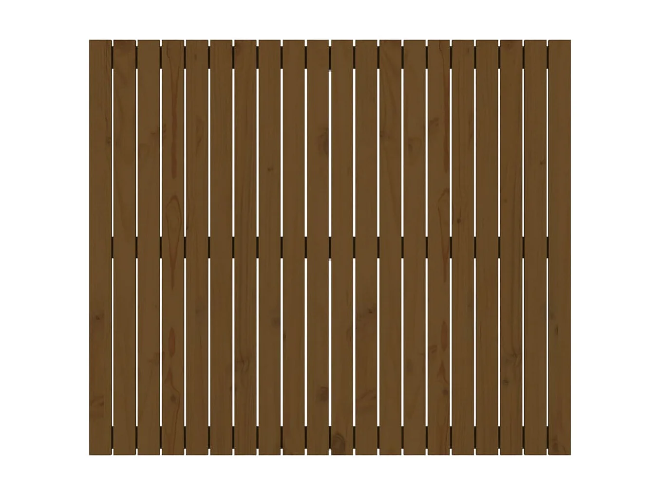 Wand-Kopfteil für Bett | Bett-Kopfteil Honigbraun 127,5x3x110 cm Massivholz Kiefer -MN200096