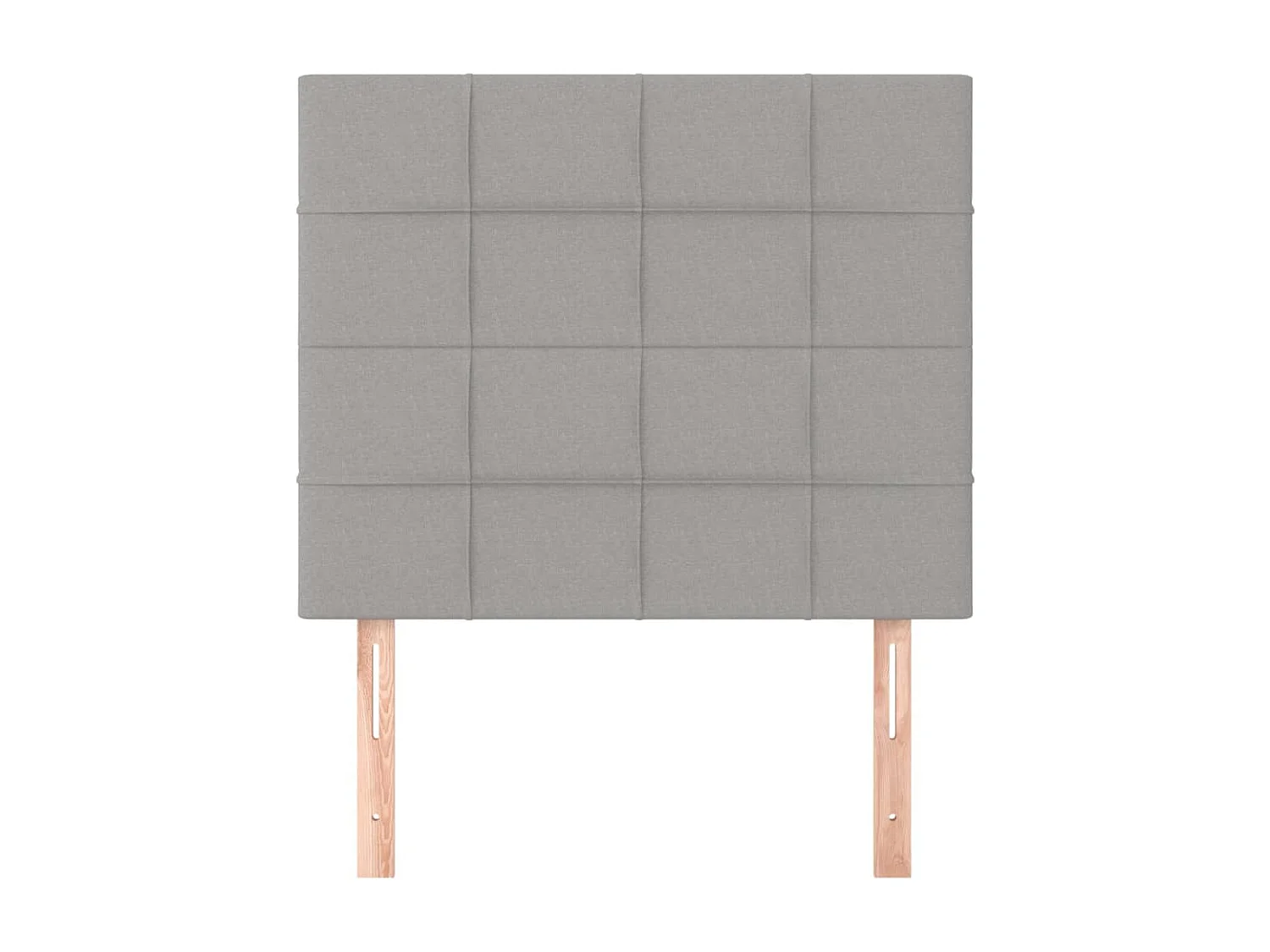 2er Kopfteil für Bett | Bett-Kopfteile Hellgrau 90x5x78/88 cm Stoff -MN430739
