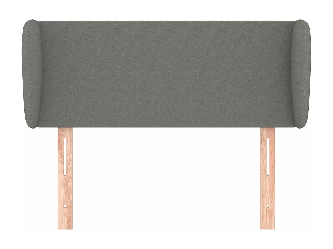 Kopfteil für Bett | Bett-Kopfteil mit Ohren Dunkelgrau 93x23x78/88 cm Stoff -MN500905