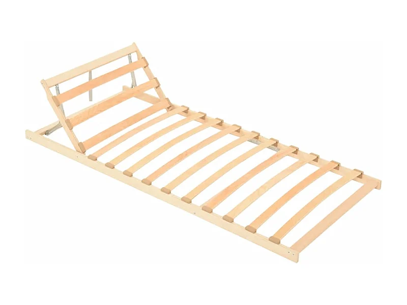 Lattenrost mit 13 Latten Verstellbares Kopfteil für Bett | Bett-Kopfteil 70x200 cm -MN569229