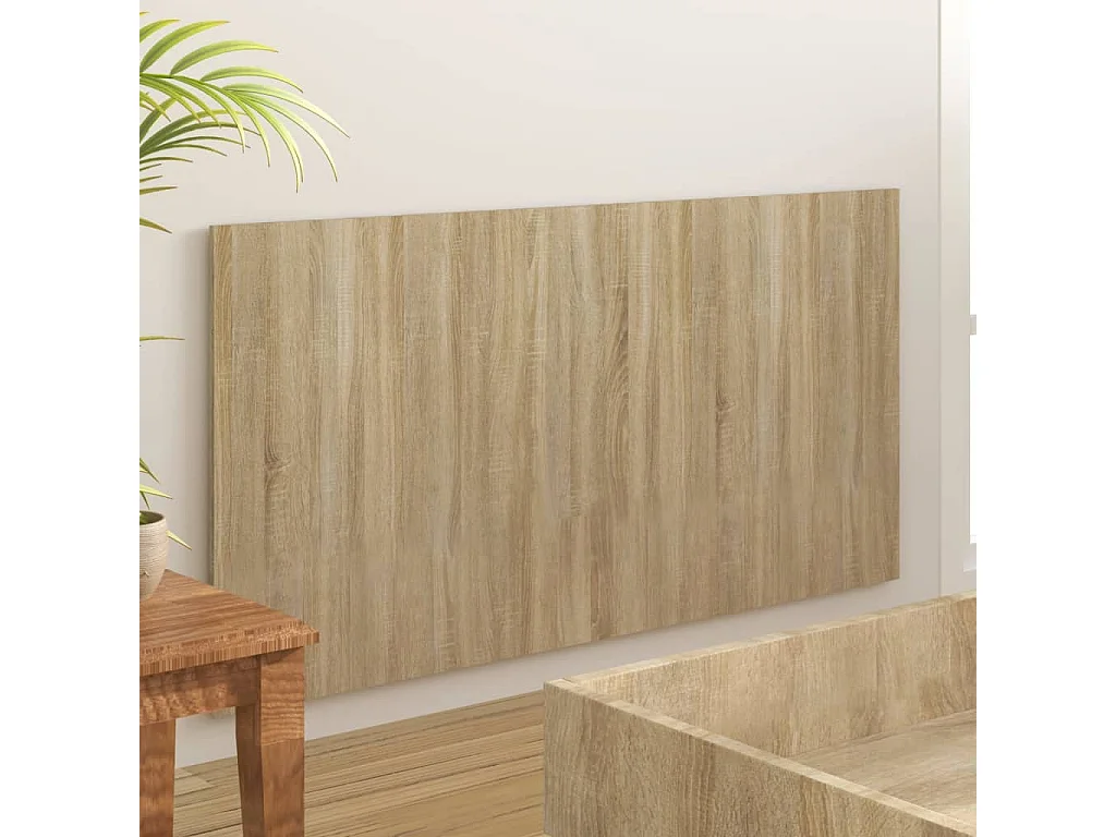 Kopfteil für Bett | Bett-Kopfteil Sonoma-Eiche 160x1,5x80 cm Holzwerkstoff -MN178007