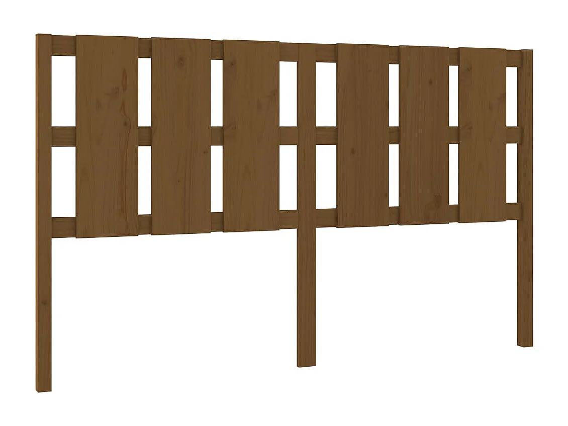Kopfteil für Bett - Bett-Kopfteil Honigbraun 165,5x4x100 cm Massivholz Kiefer -MN999019