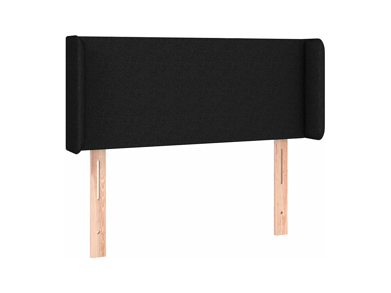 Kopfteil für Bett | Bett-Kopfteil mit Ohren Schwarz 93x16x78/88 cm Stoff -MN436530