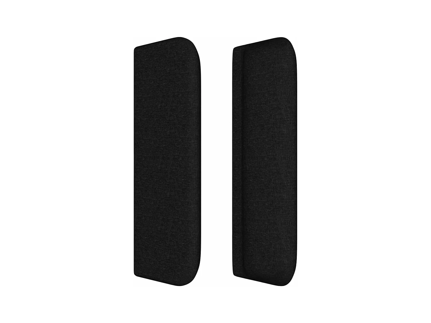 Kopfteil für Bett | Bett-Kopfteil mit Ohren Schwarz 93x16x78/88 cm Stoff -MN436530