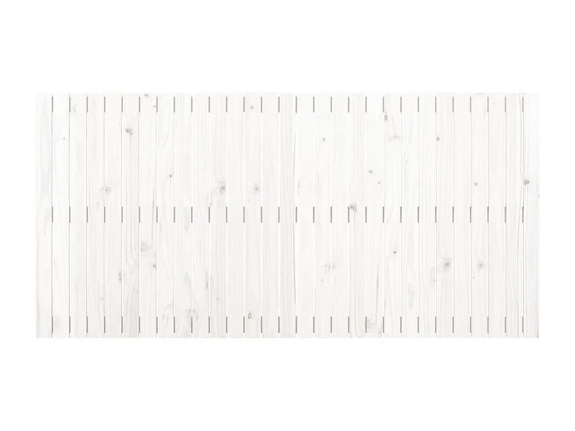 Wand-Kopfteil für Bett | Bett-Kopfteil Weiß 185x3x90 cm Massivholz Kiefer -MN327014
