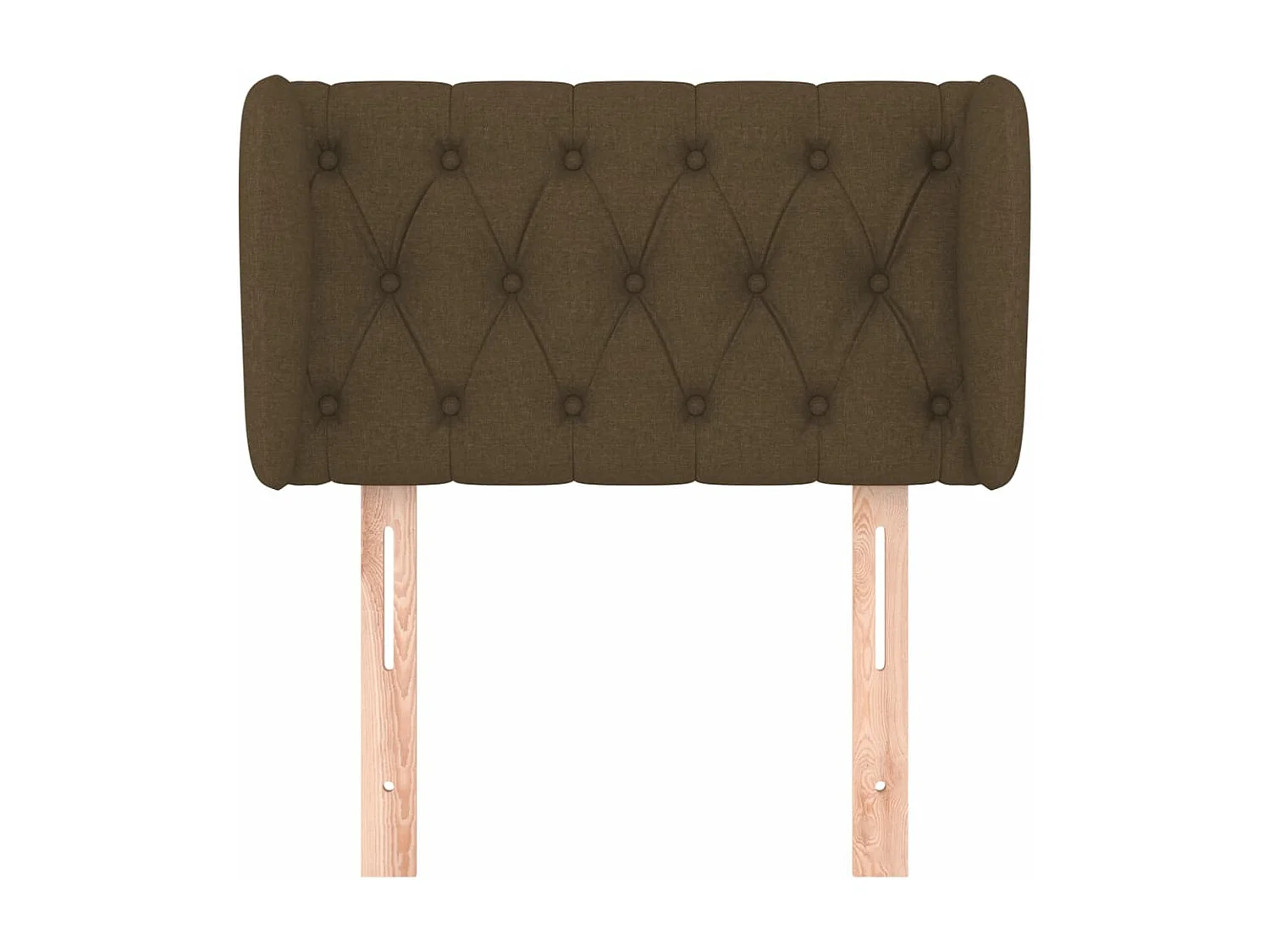 Kopfteil für Bett | Bett-Kopfteil mit Ohren Dunkelbraun 83x23x78/88 cm Stoff -MN741195