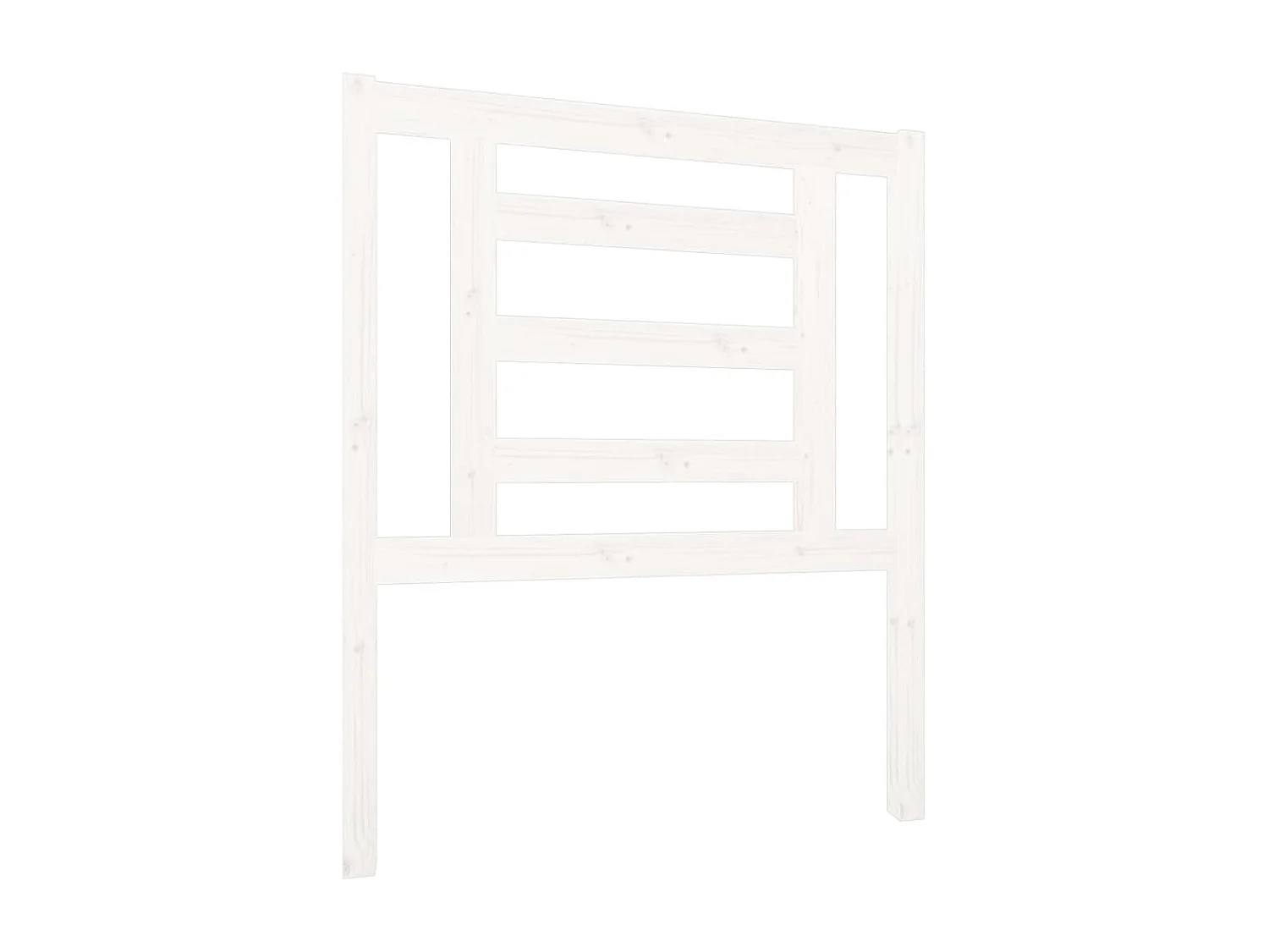 Kopfteil für Bett | Bett-Kopfteil Weiß 81x4x100 cm Massivholz Kiefer -MN710657