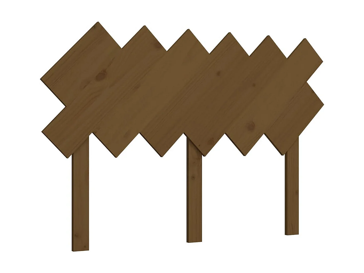 Kopfteil für Bett - Bett-Kopfteil Honigbraun 122,5x3x80,5 cm Massivholz Kiefer -MN231802