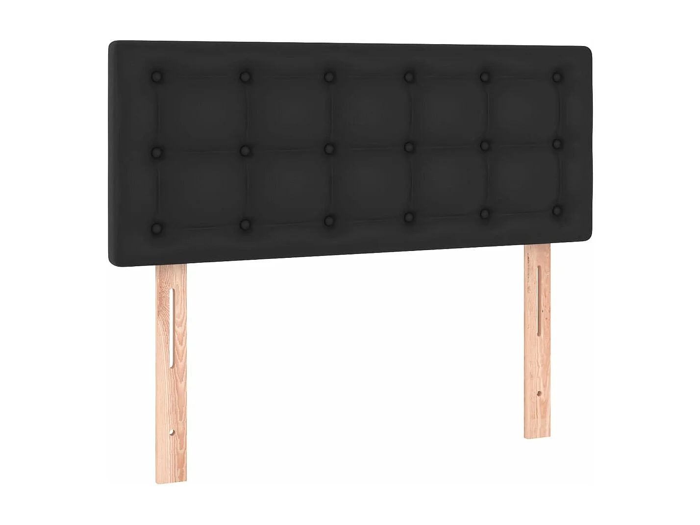 Kopfteil für Bett | Bett-Kopfteil Schwarz 100x5x78/88 cm Kunstleder -MN579979