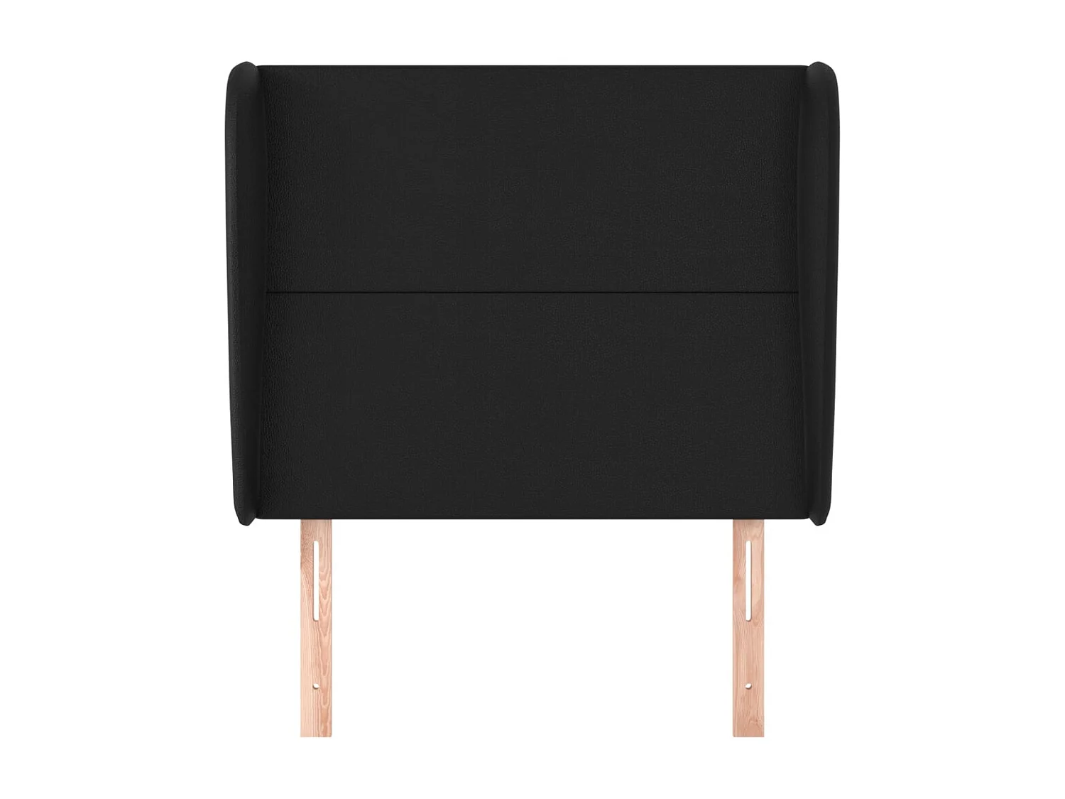 Kopfteil für Bett | Bett-Kopfteil mit Ohren Schwarz 103x23x118/128 cm Kunstleder -MN398432