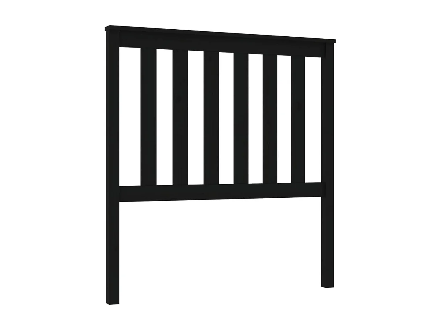 Kopfteil für Bett | Bett-Kopfteil Schwarz 96x6x101 cm Massivholz Kiefer -MN410351