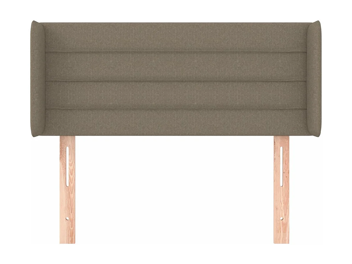 Kopfteil für Bett | Bett-Kopfteil mit Ohren Taupe 103x16x78/88 cm Stoff -MN350677