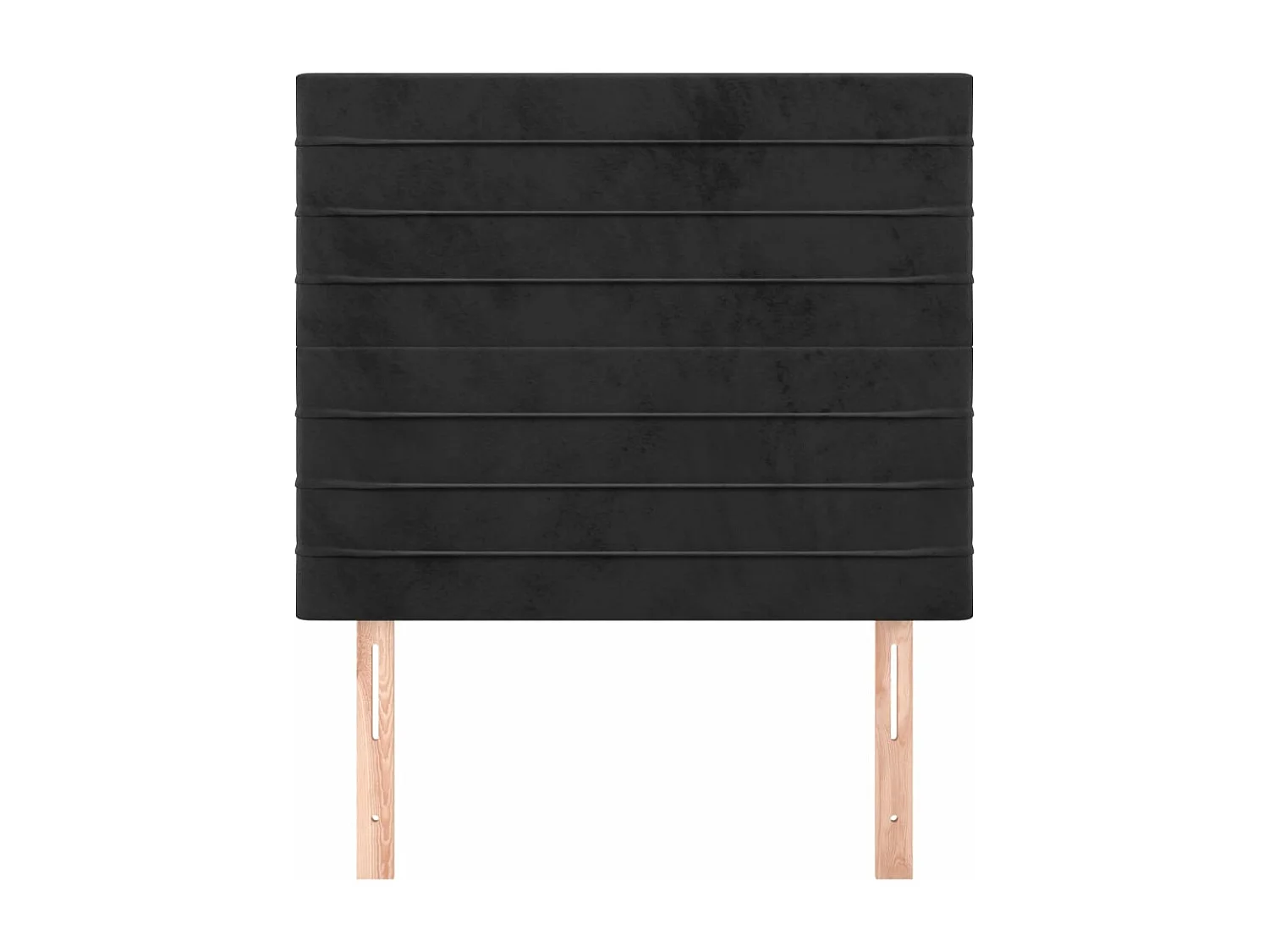 2er Kopfteil für Bett | Bett-Kopfteile Schwarz 100x5x78/88 cm Samt -MN417432
