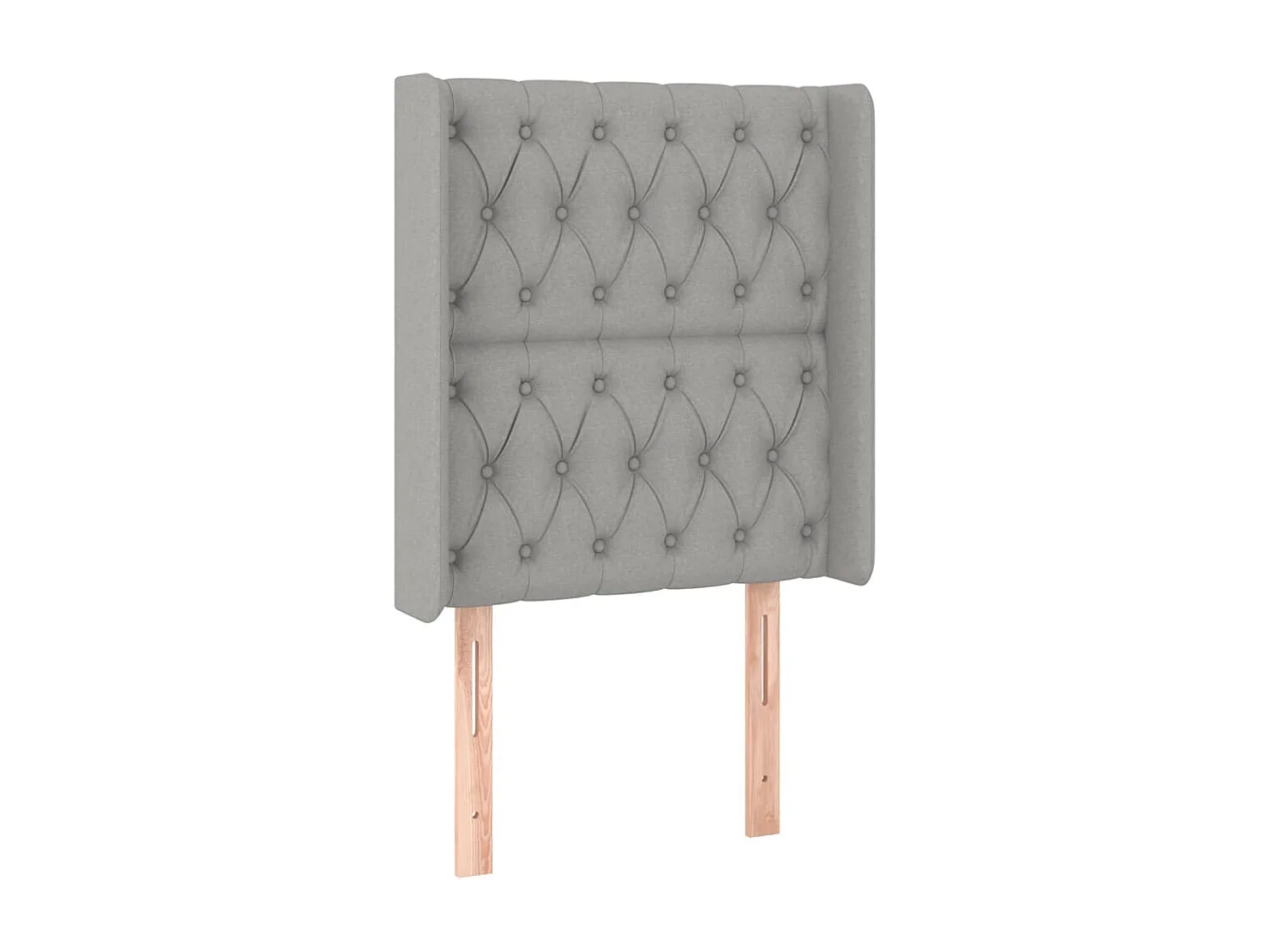 LED - Kopfteil für Bett | Bett-Kopfteil Hellgrau 83x16x118/128 cm Stoff -MN974281