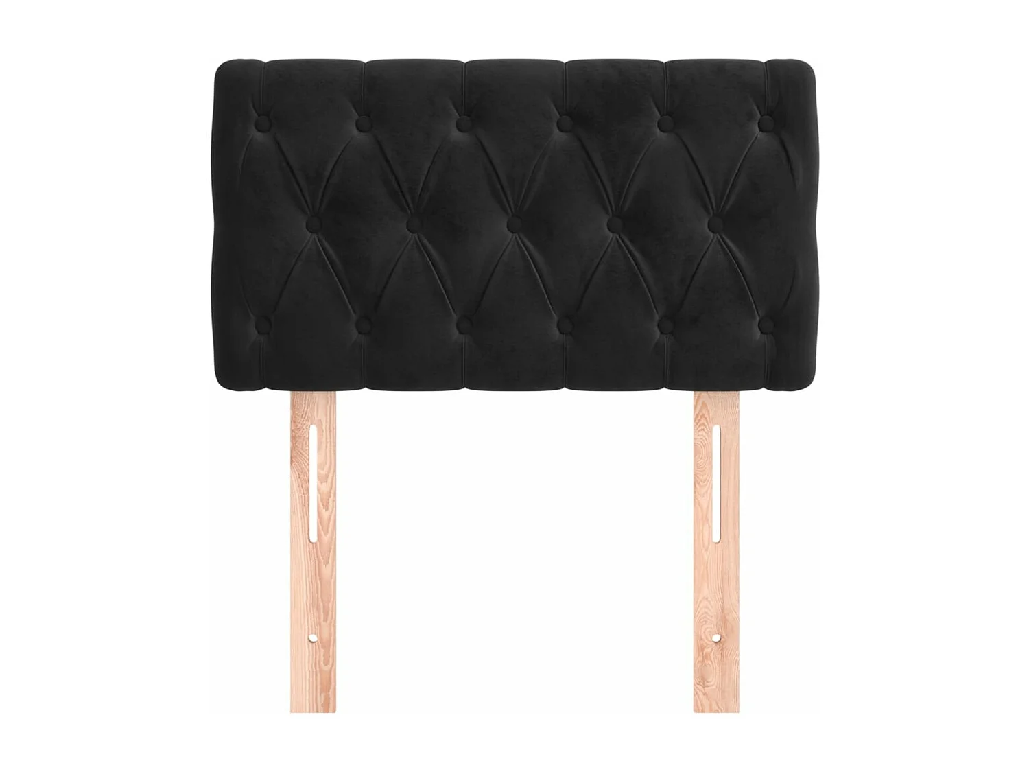 Kopfteil für Bett | Bett-Kopfteil Schwarz 80x7x78/88 cm Samt -MN302423